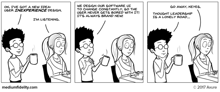 Humor - Cartoon: User Inexperience Design